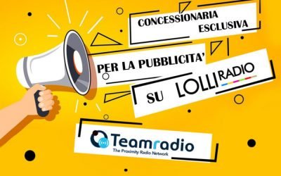 Teamradio: concessionaria esclusiva per la pubblicità su LolliRadio
